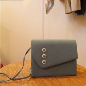 Vintage pistachio green mini bag
